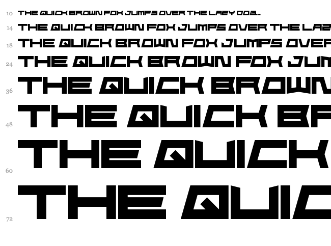 FoughtKnight Die font waterfall